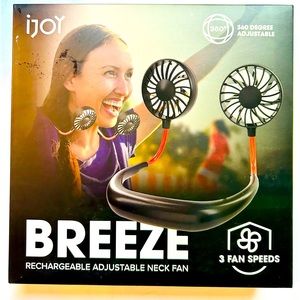 iJoy Breeze Rechargeable Adjustable Neck Fan